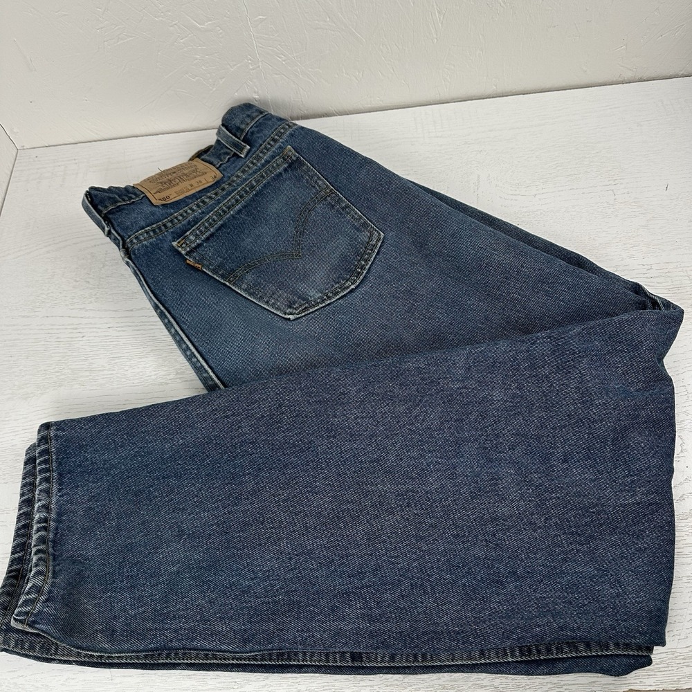 Vintage Levi's 550 Orange Tab Jeans Men's 38x34 (37x32 Actual) Tapered Leg